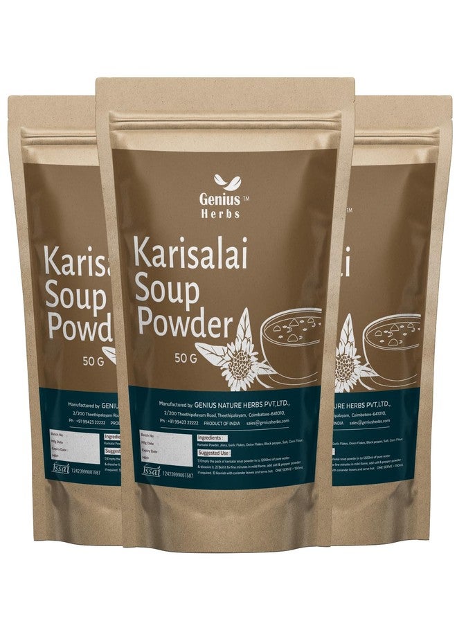 genius_herbs Genius Herbs Karisalai Soup Powder - 50gm | Joint Health | Detoxification | Digestive Support | Immune Support | Pack of 3 - Image 1