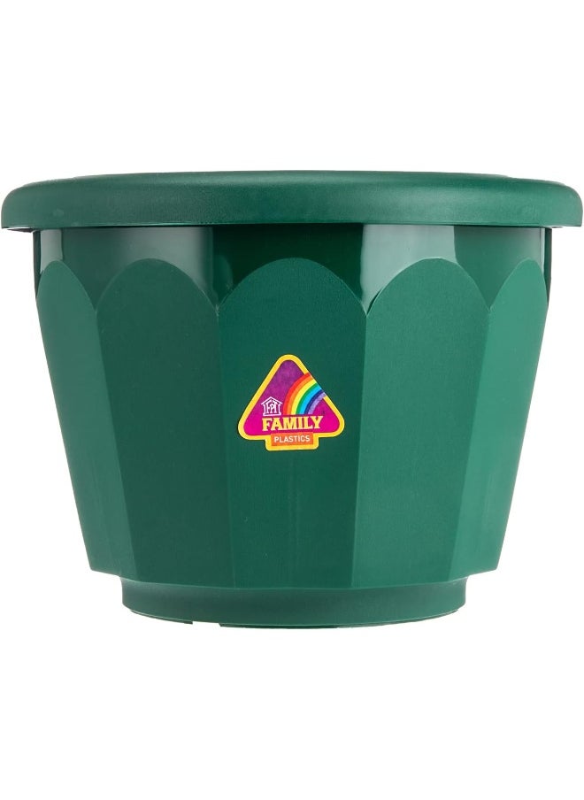 AKDC AKDC Lotus Plastic Planter Green  - Image 2