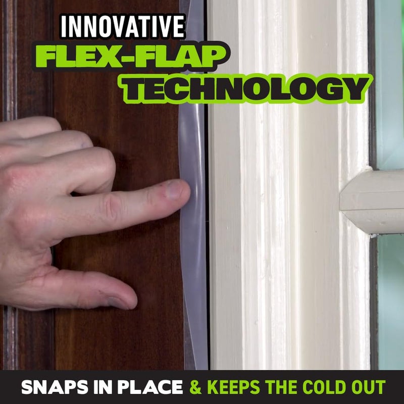ALIEN TAPE Alien Draft Seal Set of 49 Feet Anti-Draft Adhesive and Flexible Flap to Seal Gaps Around Doors and Windows As Seen On TV - Image 4
