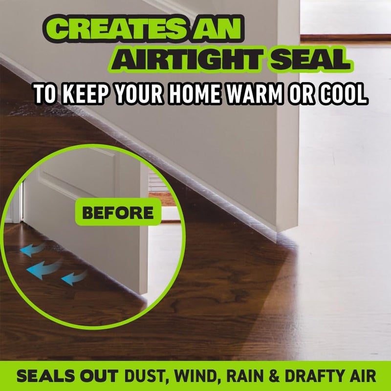 ALIEN TAPE Alien Draft Seal Set of 49 Feet Anti-Draft Adhesive and Flexible Flap to Seal Gaps Around Doors and Windows As Seen On TV - Image 5