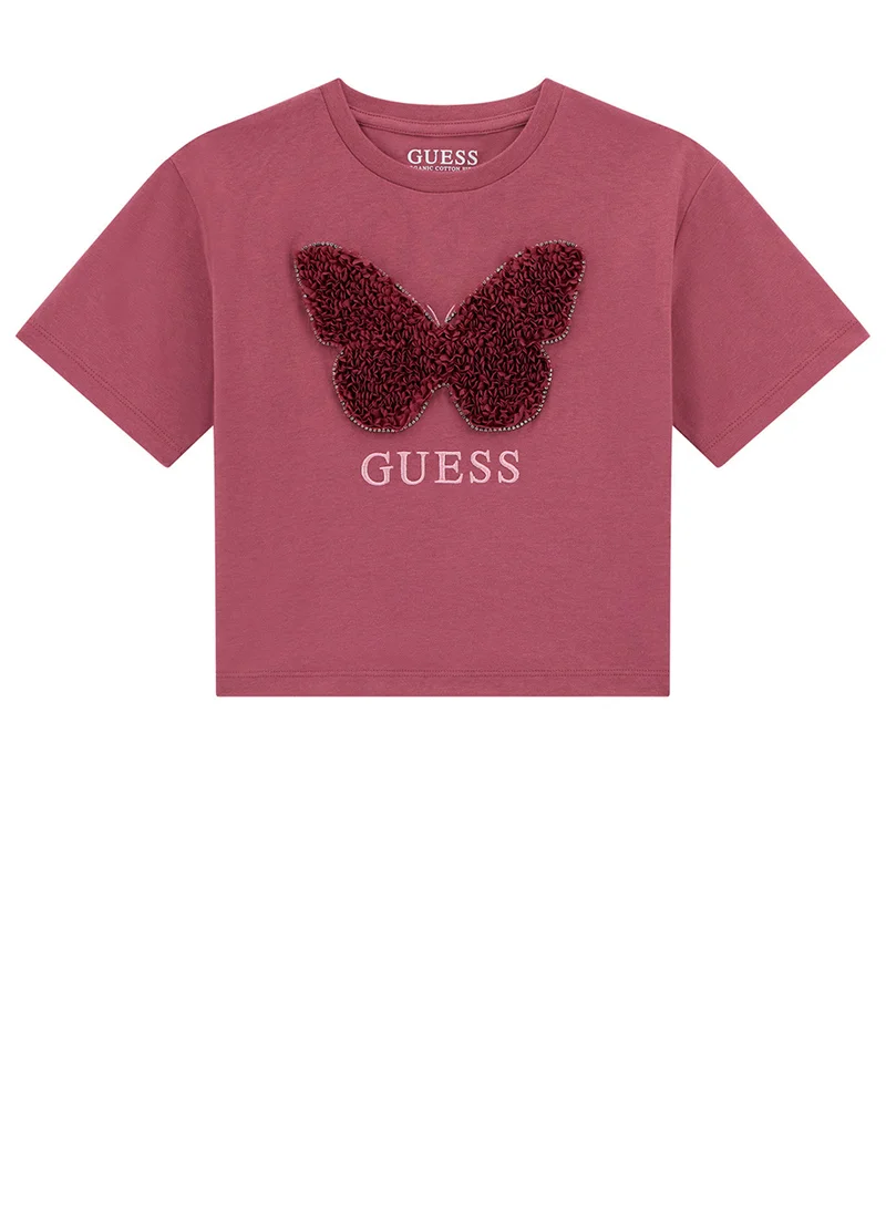 GUESS Kids Graphic Crew Neck T-Shirt