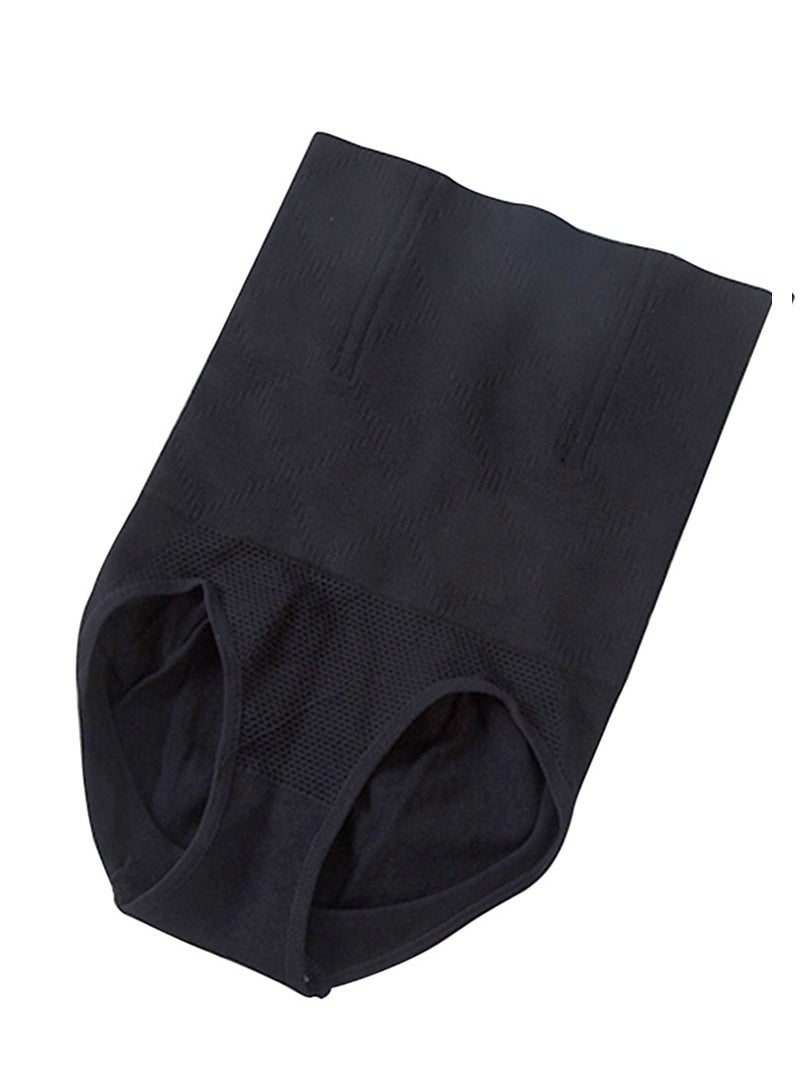 AGD Women's High Waist Tummy Waist Body Shaper Panties, Black - Image 1