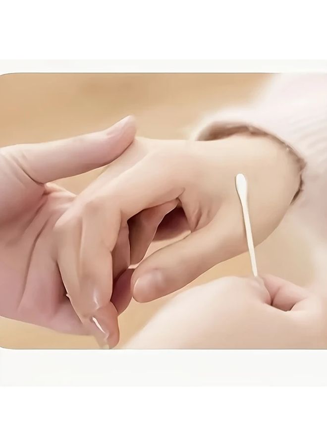 100pcs Double Ended Bamboo Ear Swabs Gentle Sterile Makeup Removal Natural Cleaning Tool - Image 5