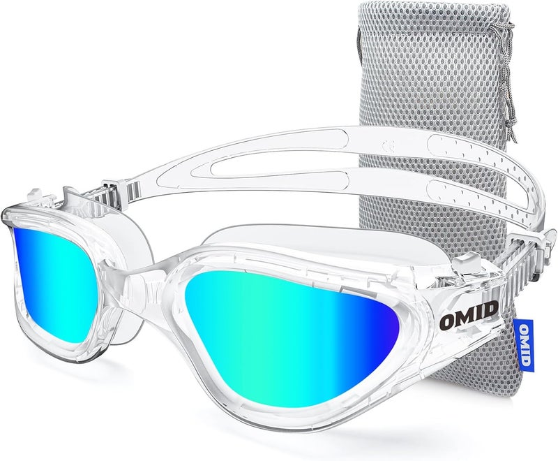 OMID Swim Goggles, P2 Polarized Swimming Goggles for Men Anti-fog Goggles Swimming for Adult Women - Image 1