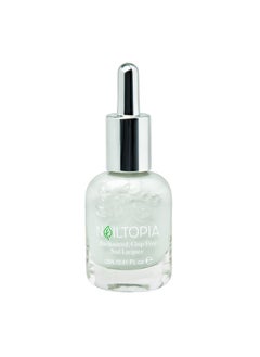 Nailtopia Plantbased Chip Free Nail Lacquer Non Toxic Biosourced Longlasting Strengthening Polish Morning Fog (Pastel Grey) 0.41Oz  - Image 1