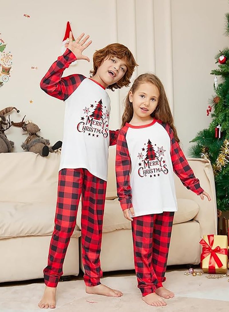 TAPIT Christmas Family Matching Pajamas Classical Nightwear Sleepwear Sets Long Sleeve Pjs for for Adults Kids and Baby Holiday Xmas Sleepwear Set (Women) - Image 4