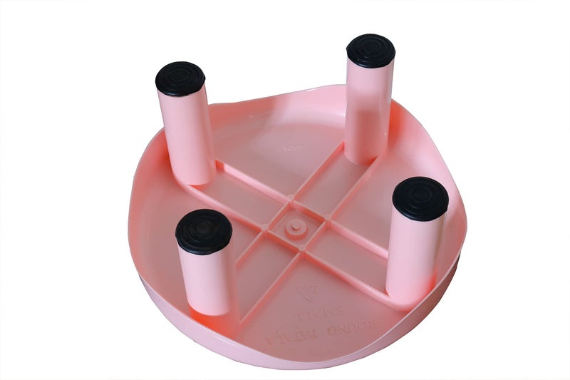 NT-STAR Plastic Bathroom Stool Round, Diameter: 30 cm (Blue) - Image 2