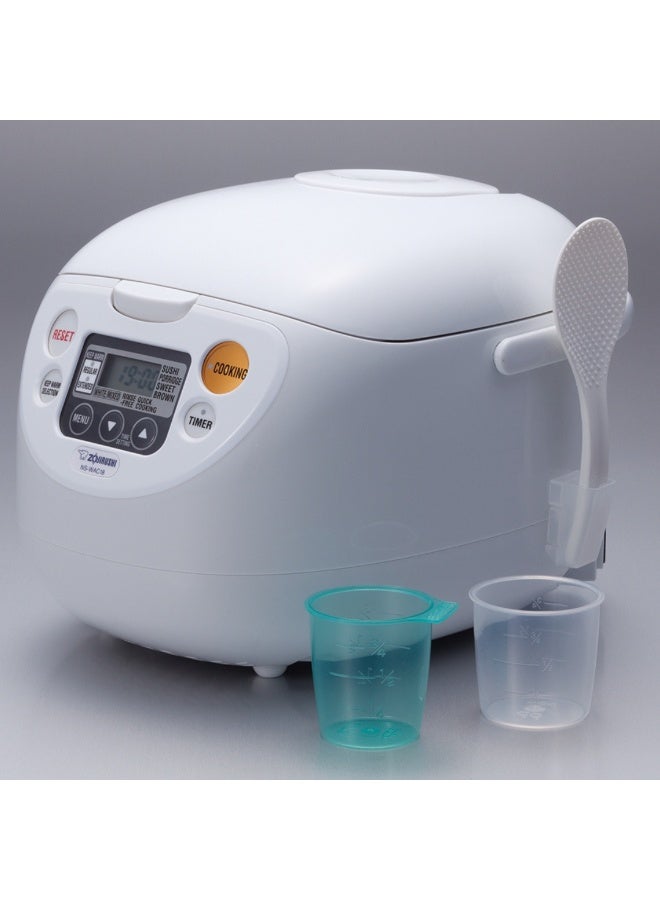 زوجيروشي جهاز طهي الأرز الإلكتروني / مدفئ 1.8 لتر ، أبيض بارد - Image 3