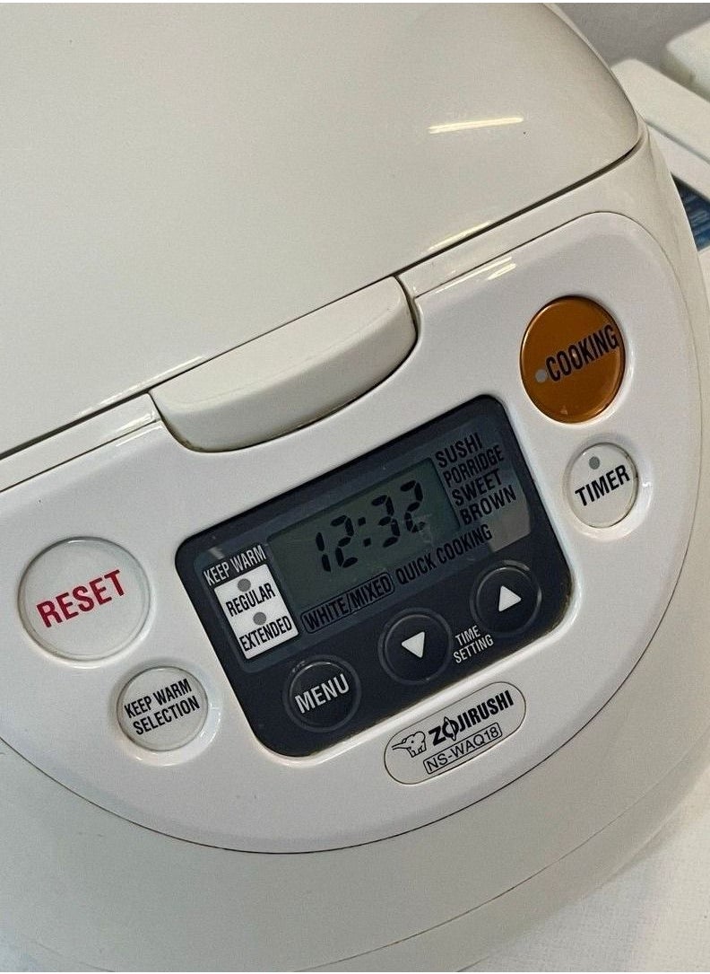 Zojirushi - Electronic Rice cooker/ warmer 1.8 ltr, Cool white - Image 1