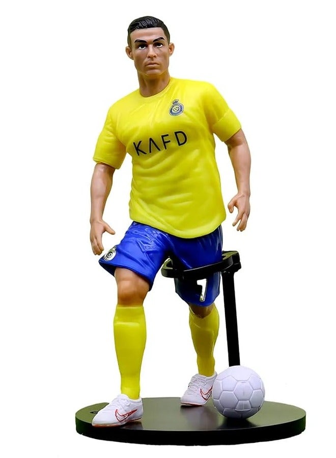 Super Soccer Player Cristiano Ronaldo Figure, Football Classic No. 7 Removable Action Figure, Great for Office & Desk - Image 1
