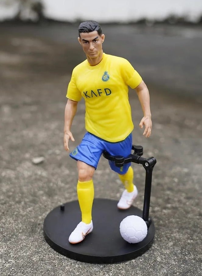 Super Soccer Player Cristiano Ronaldo Figure, Football Classic No. 7 Removable Action Figure, Great for Office & Desk - Image 3
