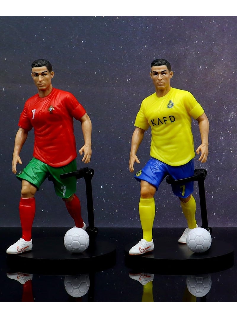 Super Soccer Player Cristiano Ronaldo Figure, Football Classic No. 7 Removable Action Figure, Great for Office & Desk - Image 5