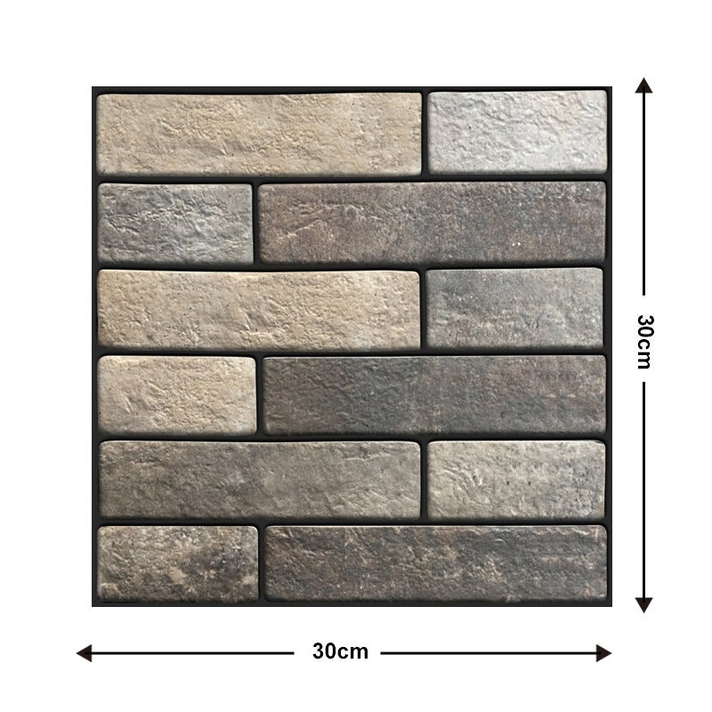 Supply Pvc Self-Adhesive Wall Stickers Waterproof Anti-Fouling Beautification Decoration Living Room Tv Background Wall 30*30Cm - Image 1
