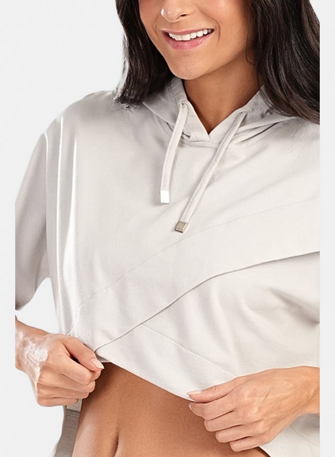 Carina Asymmetrical Cropped Pyjama Top - Image 4