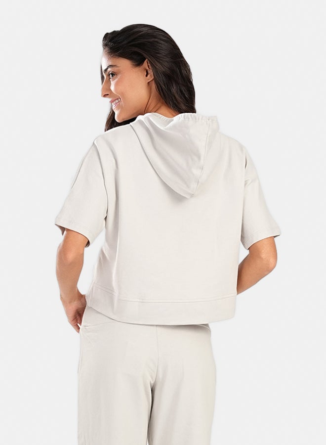 Carina Asymmetrical Cropped Pyjama Top - Image 3