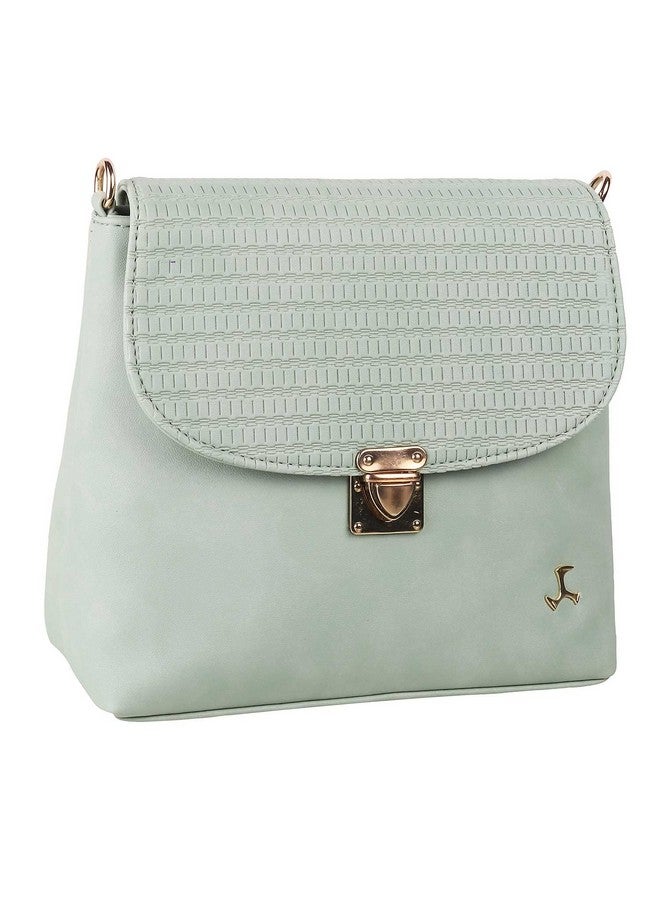 Mochi Women Green Flap Over Sling (66-7212) - Image 5