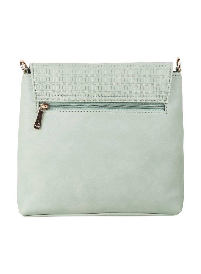 Mochi Women Green Flap Over Sling (66-7212) - Image 3