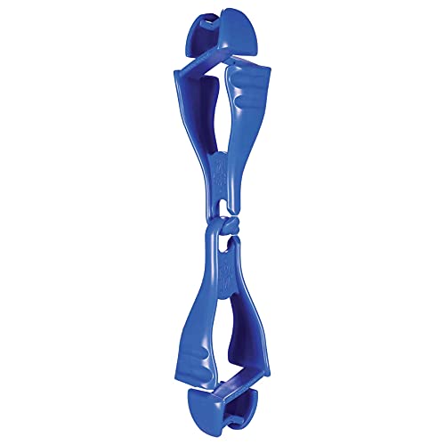 Ergodyne Squids 3400 Glove Clip Holder with Dual Clips, Blue, 100 Count (Pack of 1) - Image 1