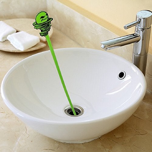 Green Gobbler Hair Grabber Drain Snake - 5 Pack (Great for Sink & Shower Clogs) - Image 2