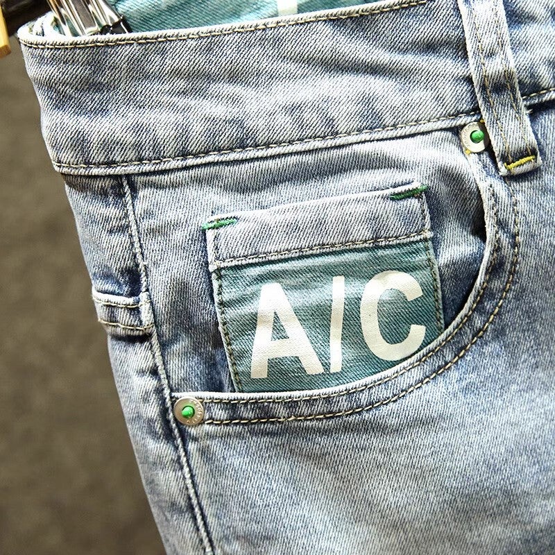 Unisex Classic Denim Jeans Loose Fit Daily Outdoor Wear - Image 3