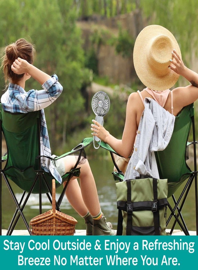 Buggygear 3 Speed USB Rechargeable Fan - Portable Clip Fan with Power Bank and LED Flashlight, Travel Must Haves for Camping, Dorms, and More, Gray/Chrome - Image 2