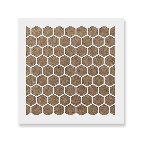 Stencil Revolution Honeycomb Cookie Stencil Template Reusable Durable Food Safe Stencils for Cookies and Baking