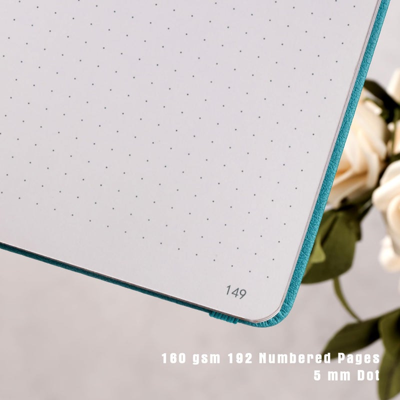 TIEFOSSI Dot Journal, Vintage Journal Notebook for Women Men, 160 GSM 192 Premium Pages, A5 Hardcover Journaling Notebooks Gift, for Travel Office Daily Writing - Image 5