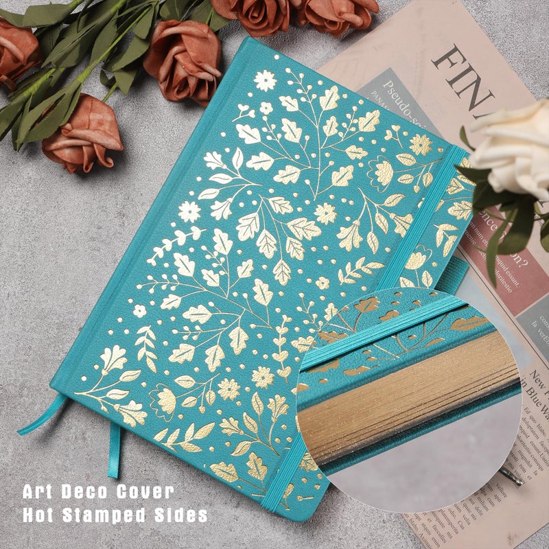 TIEFOSSI Dot Journal, Vintage Journal Notebook for Women Men, 160 GSM 192 Premium Pages, A5 Hardcover Journaling Notebooks Gift, for Travel Office Daily Writing - Image 4