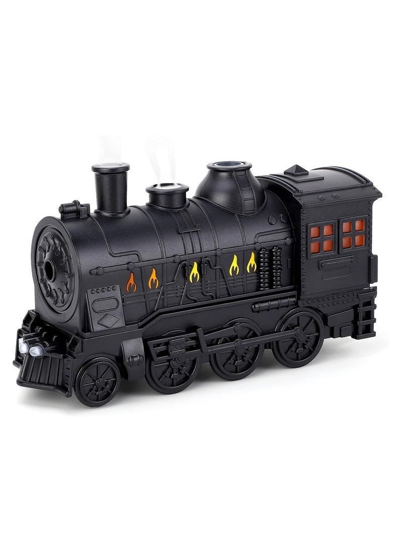 ELTRAZONE Train Essential Oil Diffuser 300ml – Retro Steam Train Design Aroma Humidifier with 2 Light Modes, 2 Mist Settings, Remote Control – Ultrasonic Cool Mist Diffuser for Bedroom, Home, Office, Gifts & Decor – Quiet Operation, Night Light - Image 1