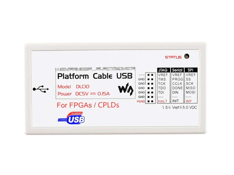 Waveshare XILINX JTAG Download Debugger Compatible XILINX Platform Cable USB FPGA CPLD in-Circuit Debugger Programmer - Image 1