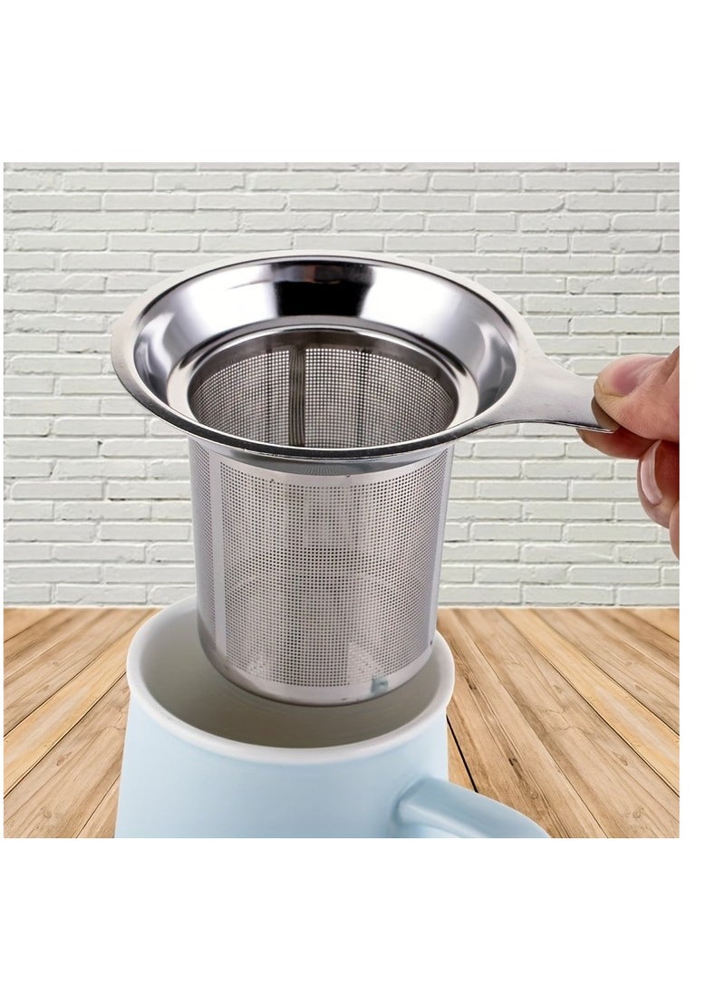 Generic - 1pc Premium Stainless Steel Tea Filter with Single Mesh for Precise Brewing and Leak-Free Pouring - Image 1
