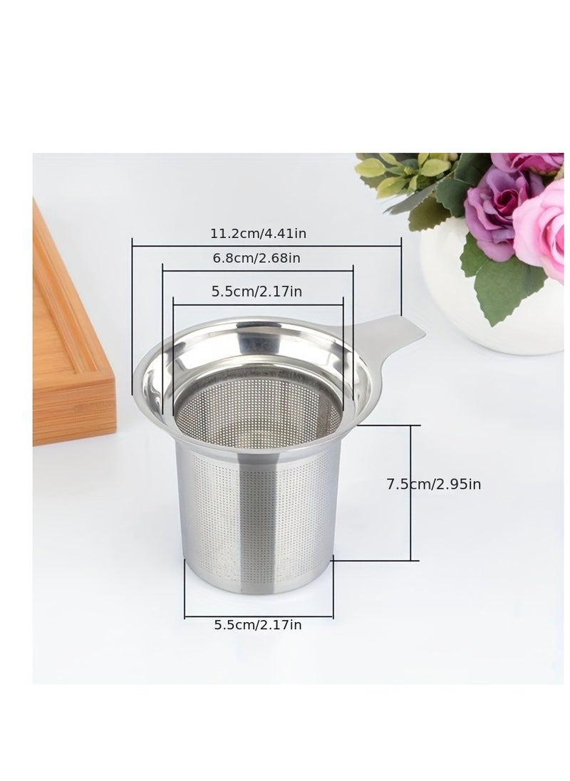 Generic - 1pc Premium Stainless Steel Tea Filter with Single Mesh for Precise Brewing and Leak-Free Pouring - Image 1
