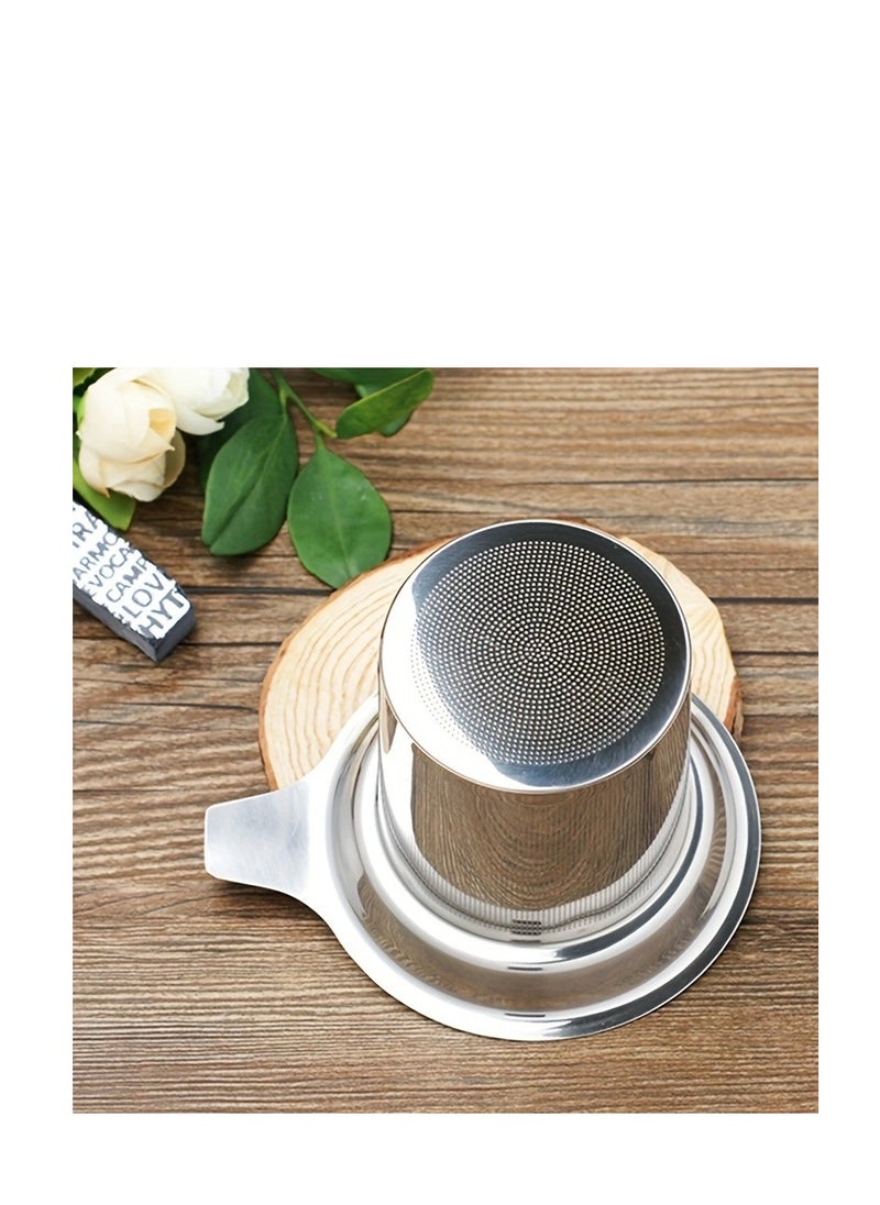 Generic - 1pc Premium Stainless Steel Tea Filter with Single Mesh for Precise Brewing and Leak-Free Pouring - Image 1