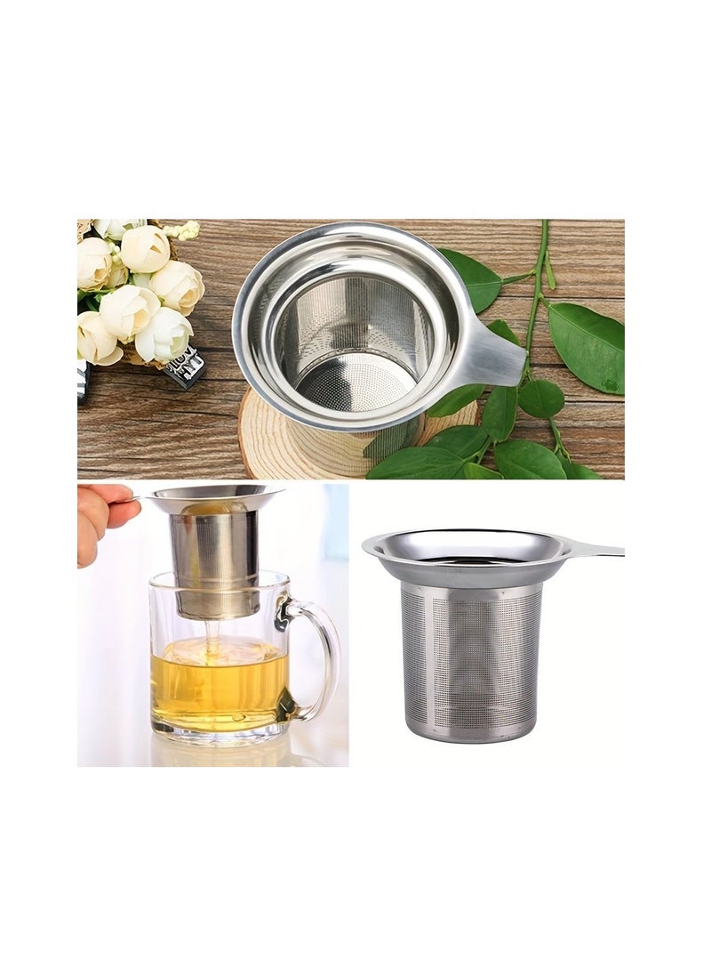 Generic - 1pc Premium Stainless Steel Tea Filter with Single Mesh for Precise Brewing and Leak-Free Pouring - Image 1