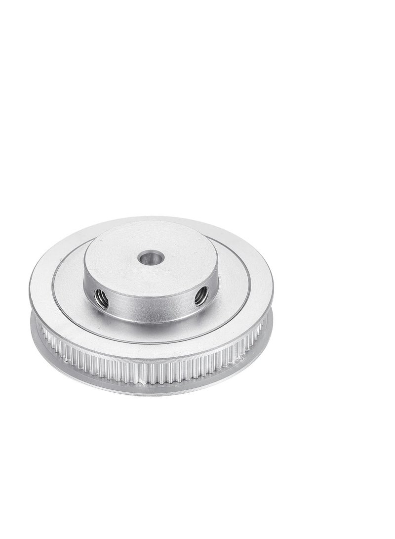 80 Teeth 5mm Bore Timing Pulley, Aluminium Synchronous Wheel Silver with M5 Screw for 3D Printer Belt, CNC Machine - Image 3