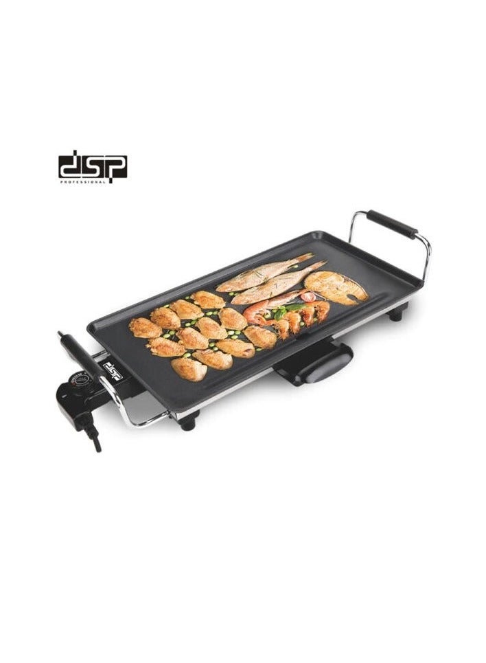 DSP Professional 2000W Electric BBQ Grill features a non-stick surface, even heat distribution, and a sleek design that's easy to use and clean, perfect for healthy indoor grilling. - Image 2