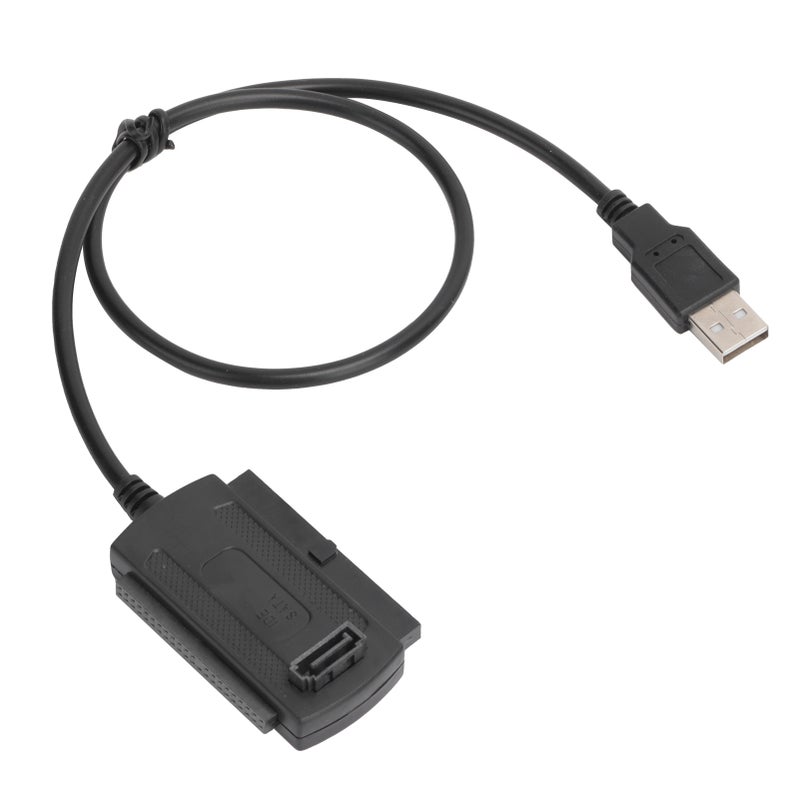 محول USB SATA IDE: كابل نقل بيانات عالي السرعة USB 2.0 480 ميجابت في الثانية - قابلة للشغل فور التوصيل ولا تحتاج طاقة خارجية لأقراص الصلبة بحجم 2.5/3.5 بوصة ودواسات الأقراص الضوئية وتحويل البيانات الحاسوبية - Image 3