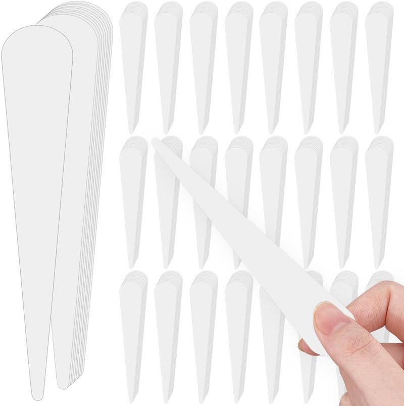 AHANDMAKER AHANDMAKER 200Pcs Perfume Essential Oils Tester Fragrance Strips Perfume Paper Test Strips White Essential Oils Paper Test Strips Smelling Test Paper, 5 x 0.98 Inches (Teardrop)