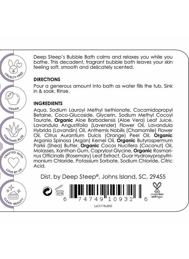 Deep Steep Bubble Bath Lavender Chamomile 17 Ounces  - Image 3