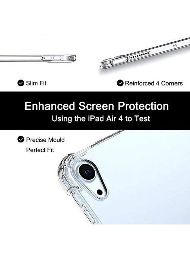 erorex Tpu Ipad Air 4 Clear Case With Pencil Holder Shockproof Xuyicc Transparent Silicone Gel Rubber Back Cover For iPad Air 4Th Generation 10.9" 2020 Support Pencil 2Nd Charging  - Image 4