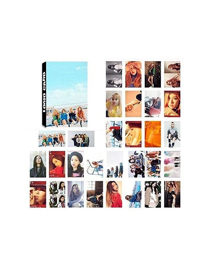كول بيبي طفل بارد 30 قطعة من مسحوق أسود KPOP Lomo بطاقة مجموعة بطاقة بريدية جماعية