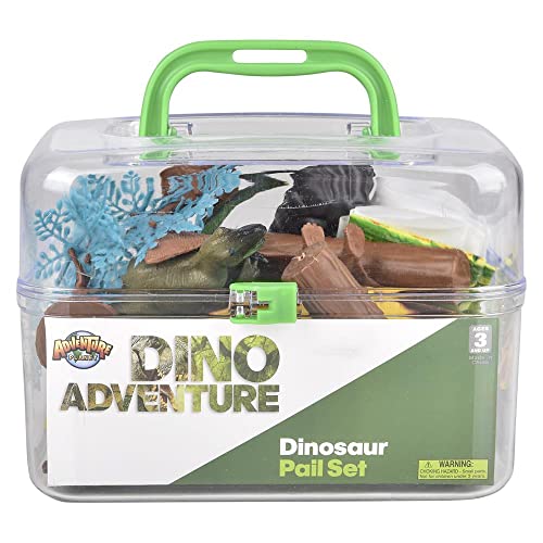 Adventure Planet Dinosaur Set with Carrying Case, 20-Piece - Image 3