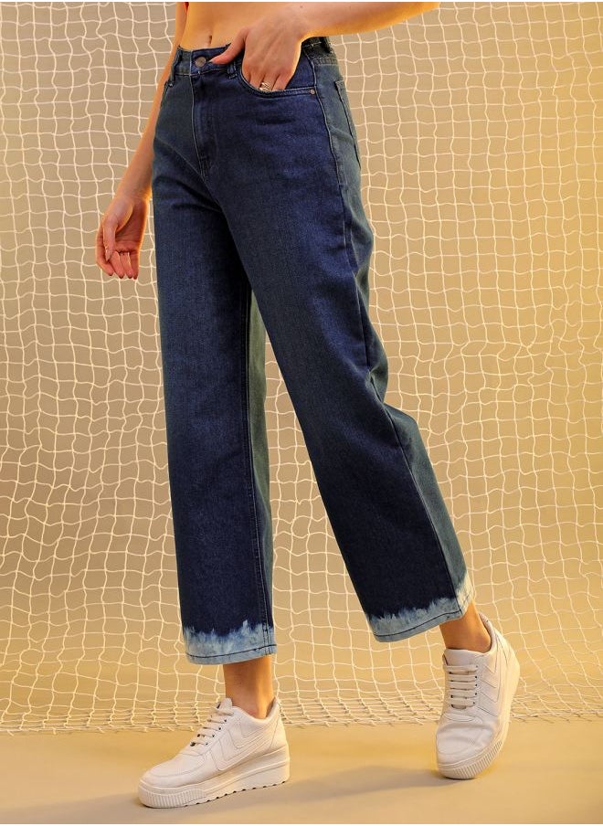 Freehand Women Wide Leg Solid High-Rise Jeans  - Image 4