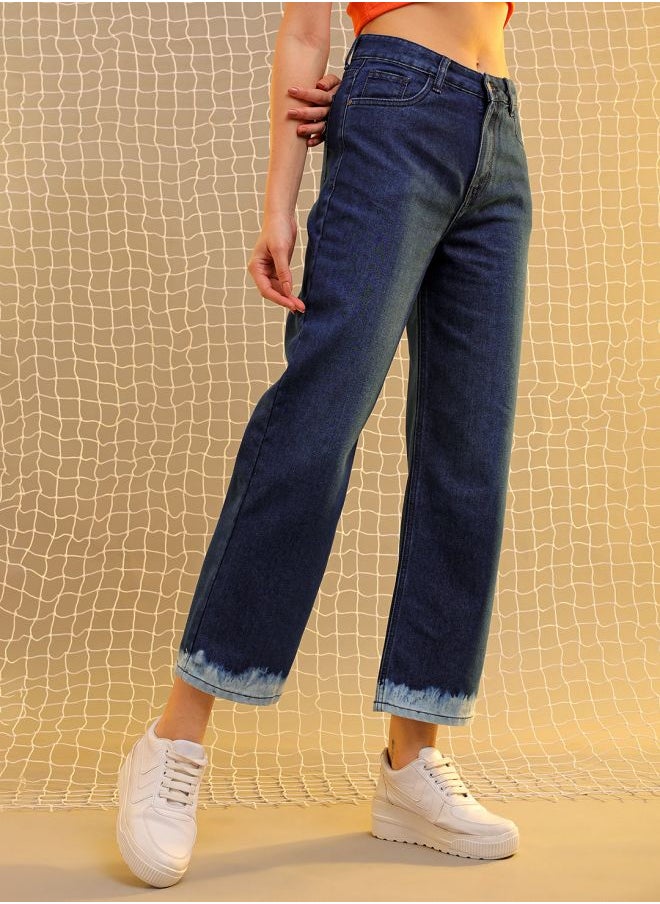 Freehand Women Wide Leg Solid High-Rise Jeans  - Image 3