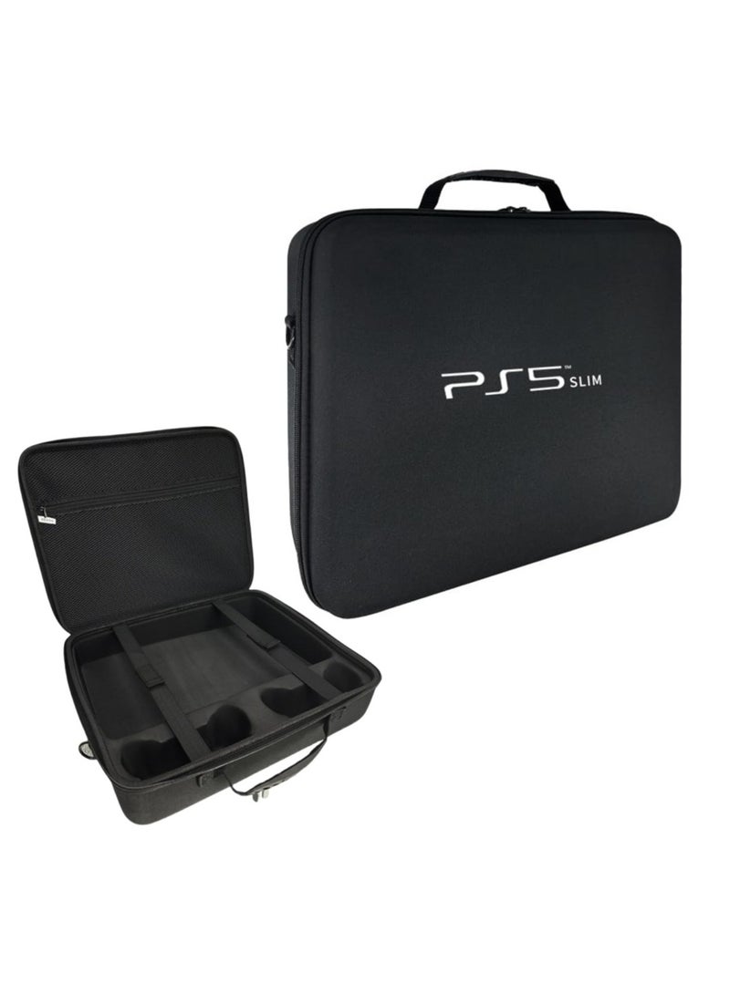 Protective Travel Bag for PS5 Slim Console Controller (Black) - Image 1