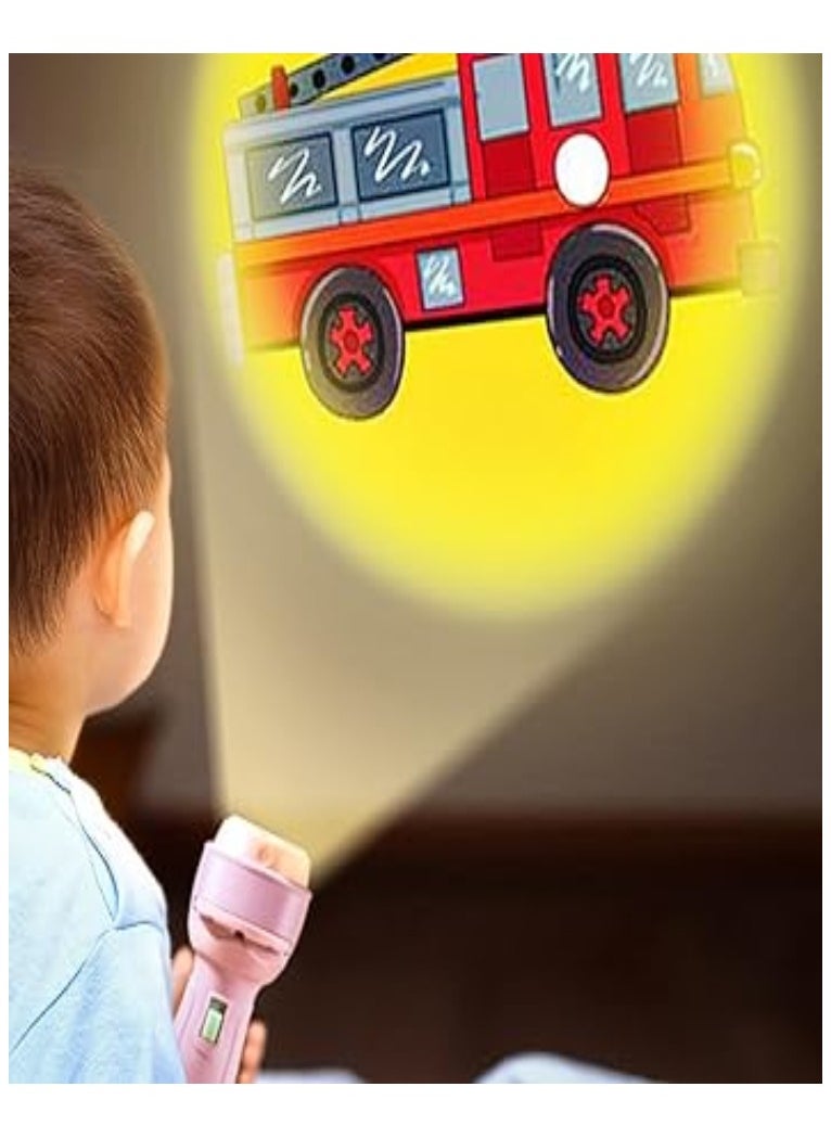 Generic - Toddler Projector Flashlight Cartoon Projector Toys Preschool Education 40 Patterns - Image 1