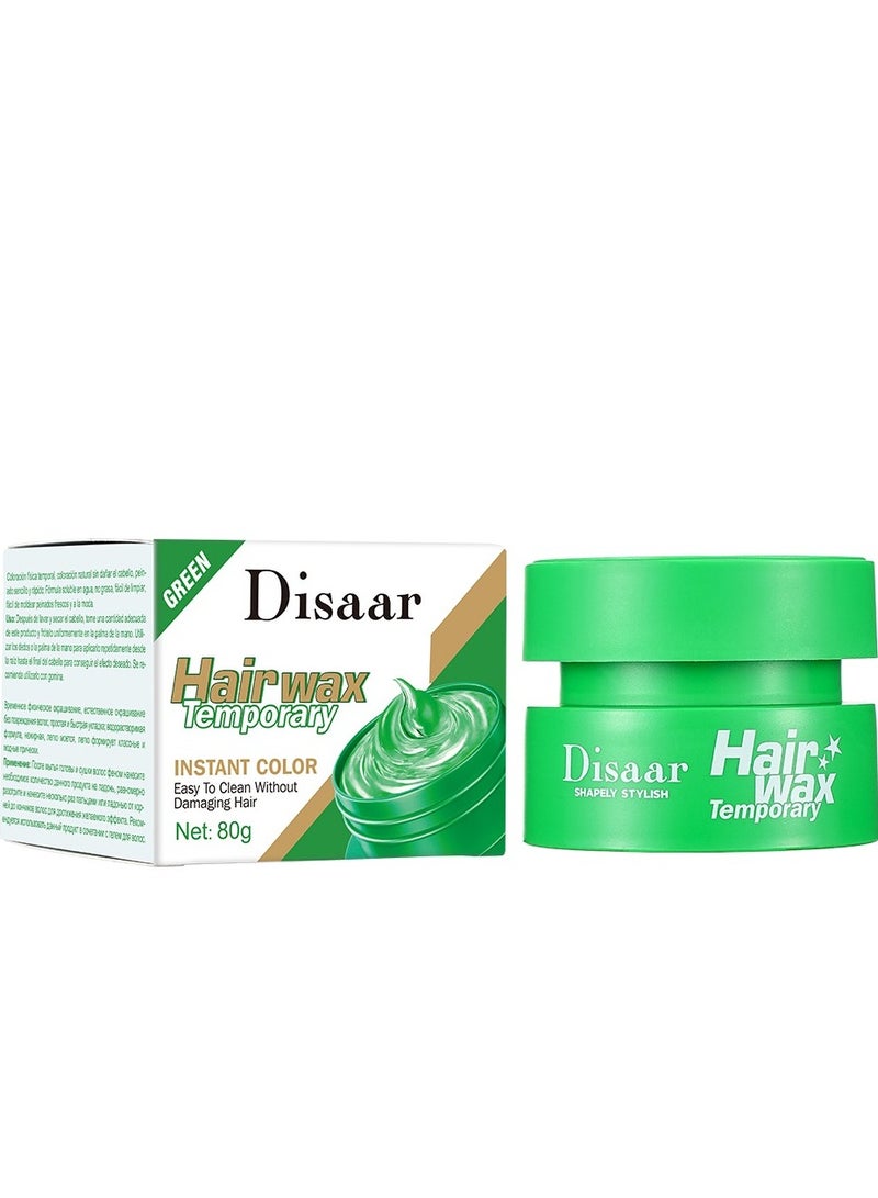 Disaar Hair Wax Temporary Instant Color (Green) 80 g - Image 2