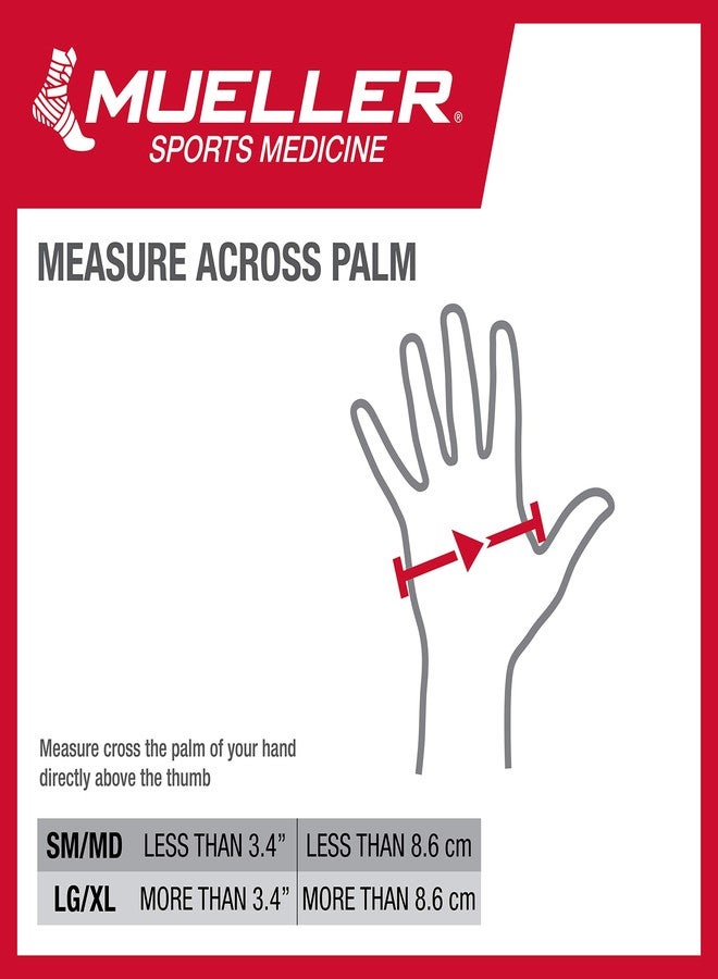 MUELLER Sports Medicine Compression Glove for Men and Women, Hand & Wrist Pain Relief Support, Ideal for Carpal Tunnel, Arthritis, Fits Right or Left, Beige, Small/Medium - Image 4