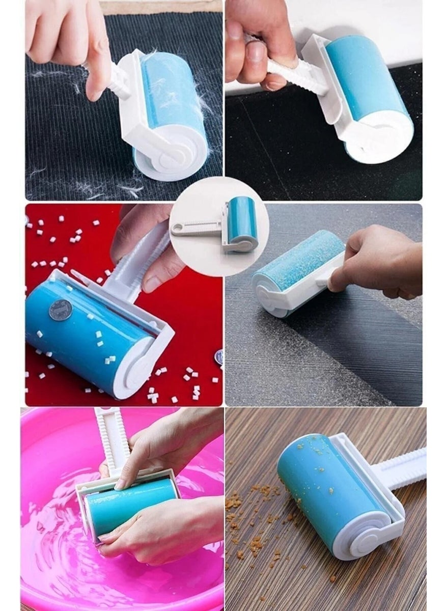 Markafox Washable Blue Lint Roller Dust Collector Roller  - Image 2
