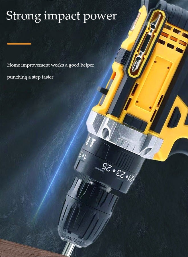 DUNISO Cordless Drill Set, Impact Drill Set with 1 Lithium-Ion Batteries  - Image 2